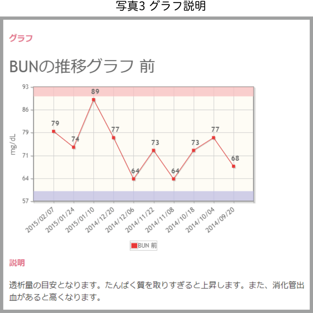 グラフ説明ページのスクリーンショット