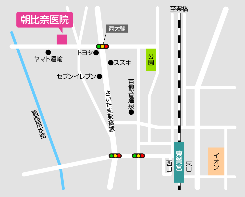 朝比奈医院地図