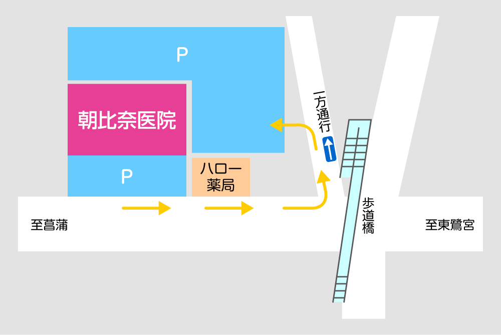 朝比奈医院駐車場