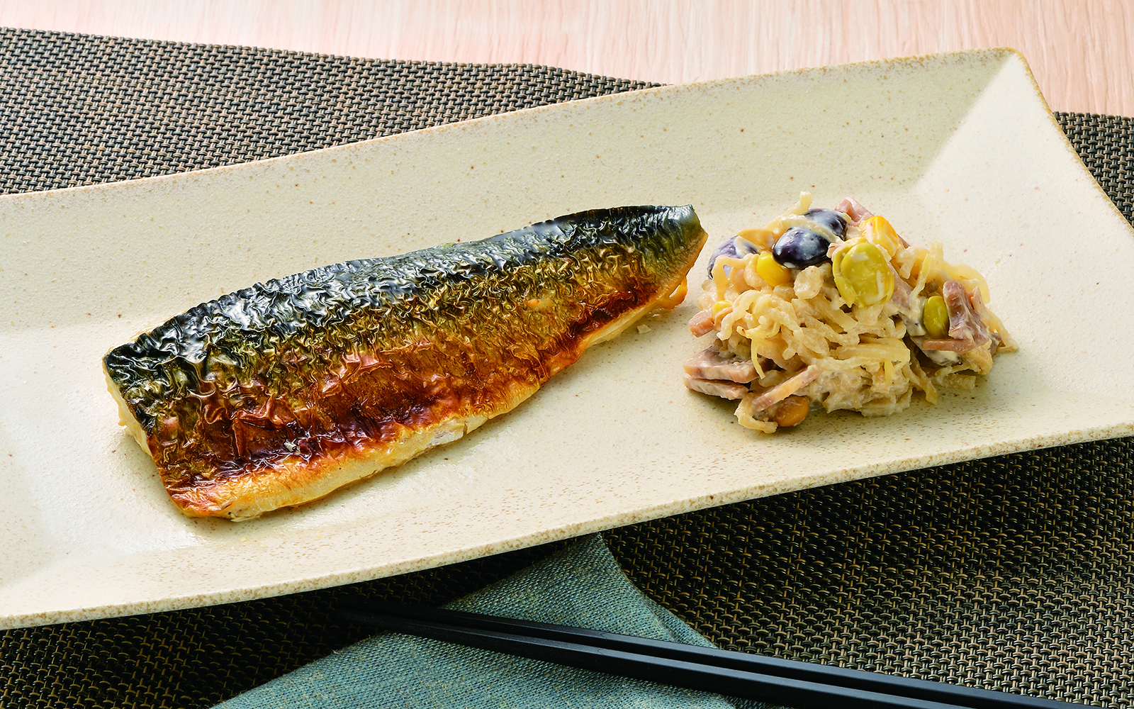 【透析食おすすめレシピ】市販総菜を使った 簡単献立「サバの塩焼きと切り干し大根のサラダ」公開！