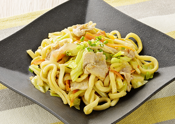 【透析食おすすめレシピ】【主食】オイマヨ 焼きうどん